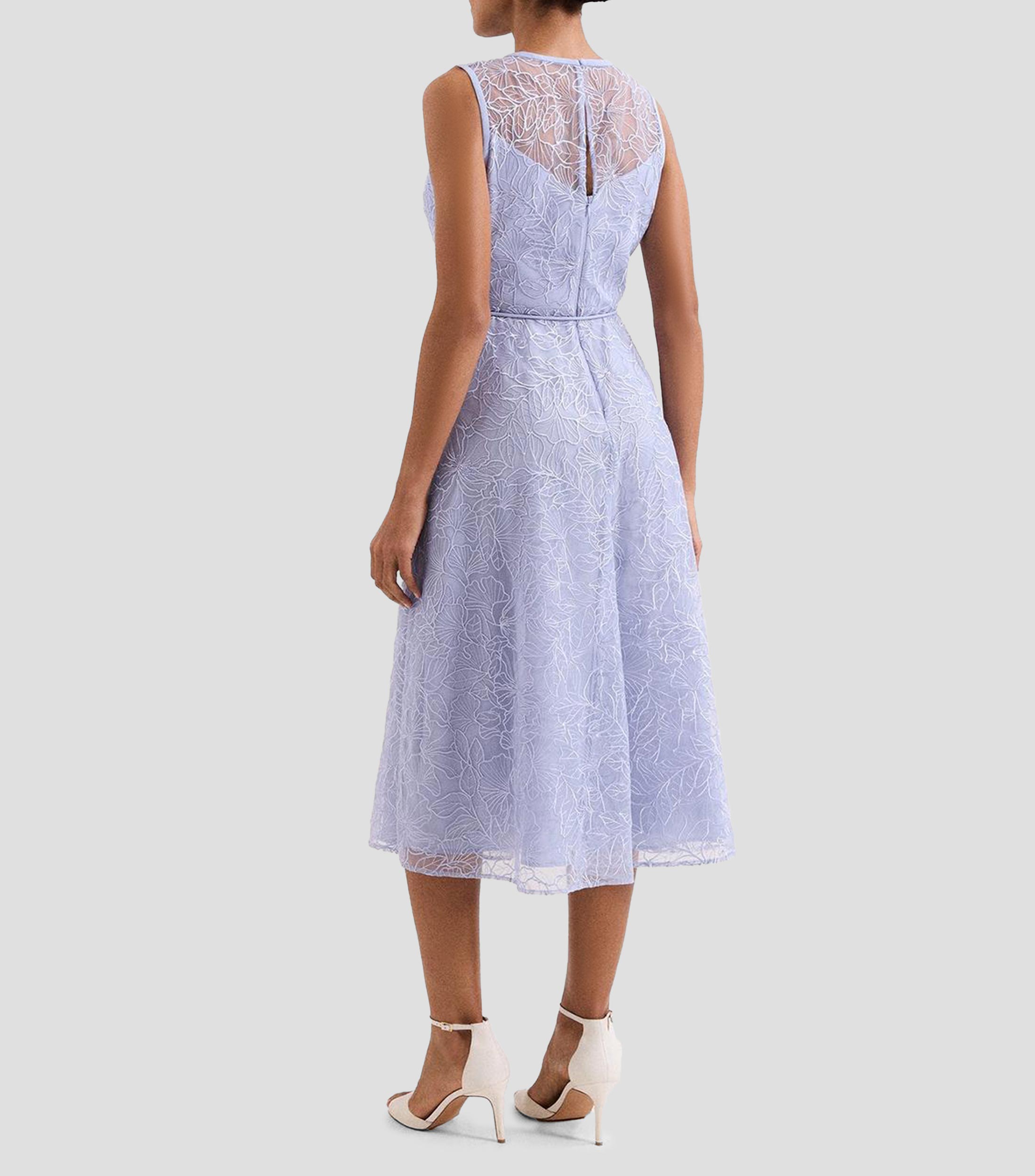 Vestido Casual Midi sin mangas microdiseño Mujer